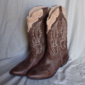 Coconuts Women’s Cowboy Boots Brown